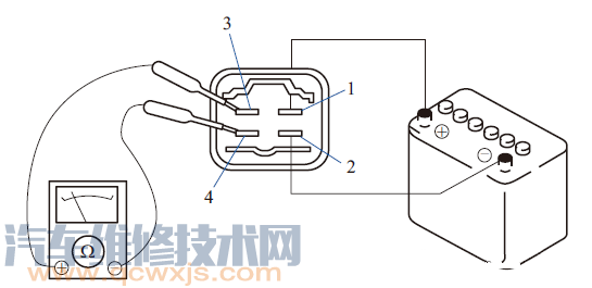 用万用表检测电动燃油泵继电器好坏的方法 用万用表检测电动燃油泵继电器好坏的方法