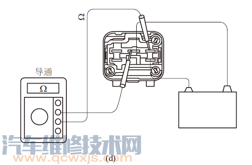 用万用表检测电动燃油泵继电器好坏的方法 用万用表检测电动燃油泵继电器好坏的方法