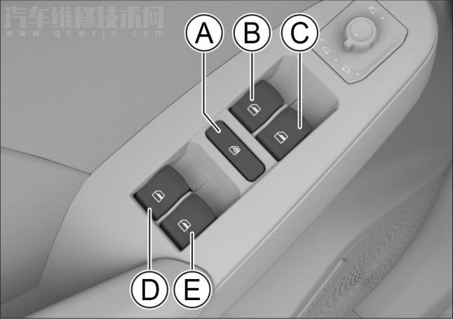 汽车车窗按键图解图片